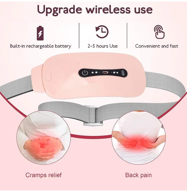 Period Cramp Relief Massager Belt | The Ultimate Heating Pad for Period Cramps Led Display