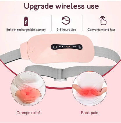 Period Cramp Relief Massager Belt | The Ultimate Heating Pad for Period Cramps Led Display